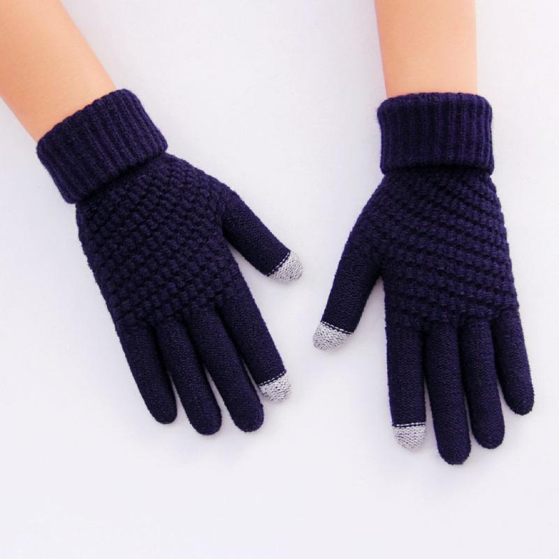 Knitted Coldproof Gloves for Women Outdoor Cycling