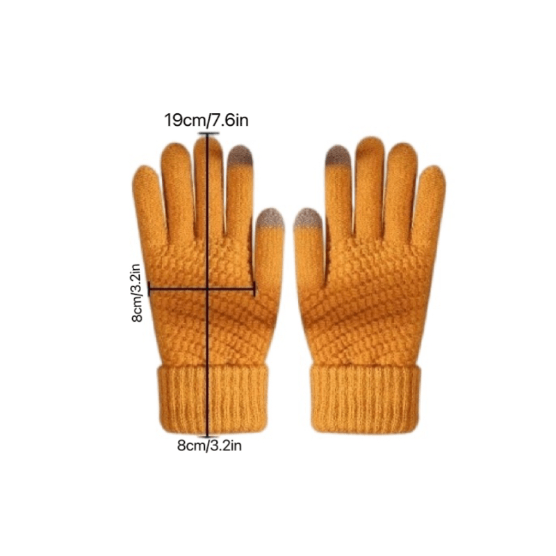 Knitted Coldproof Gloves for Women Outdoor Cycling