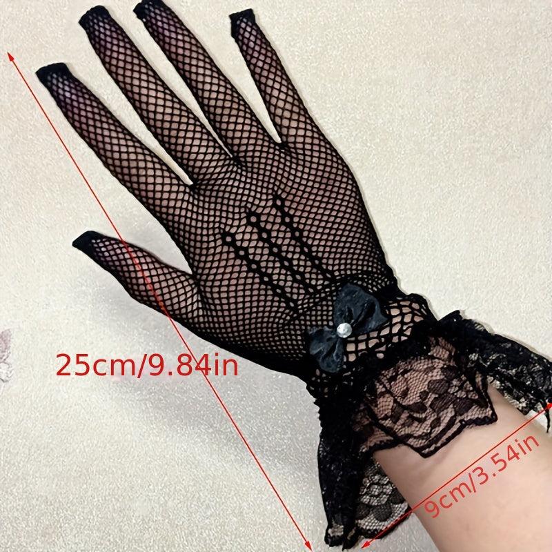 Short Lace Gloves Thin Sunscreen Bride Wedding Gloves For Women