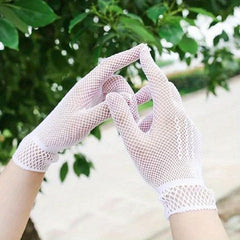 Short Lace Gloves Thin Sunscreen Bride Wedding Gloves For Women