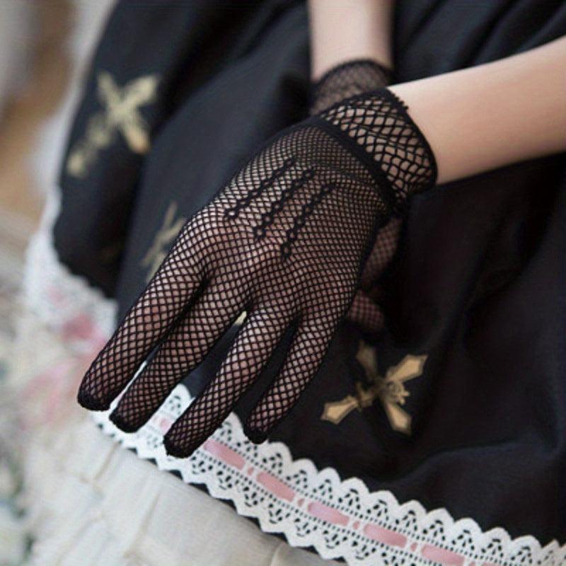 Short Lace Gloves Thin Sunscreen Bride Wedding Gloves For Women