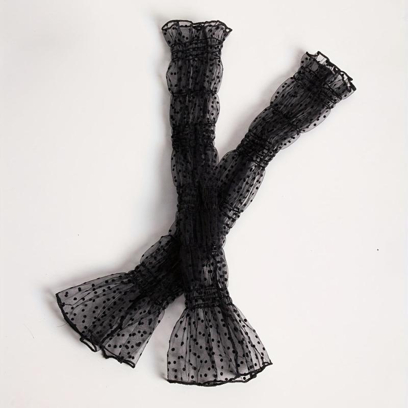 Polka Dot Lace Sunscreen Sleeves for Summer Outdoor