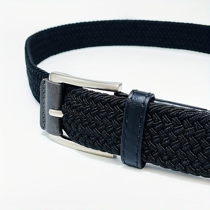 Men's Elastic Woven Belt Casual Jeans Belts