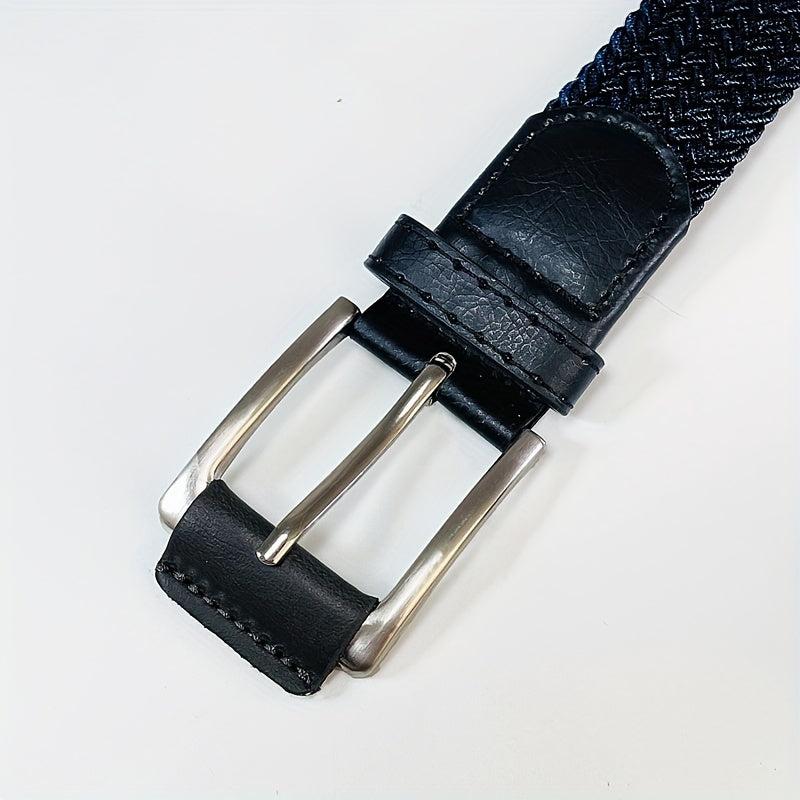 Men's Elastic Woven Belt Casual Jeans Belts