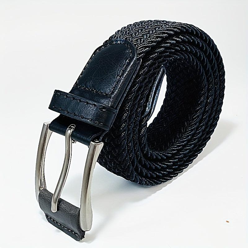 Men's Elastic Woven Belt Casual Jeans Belts