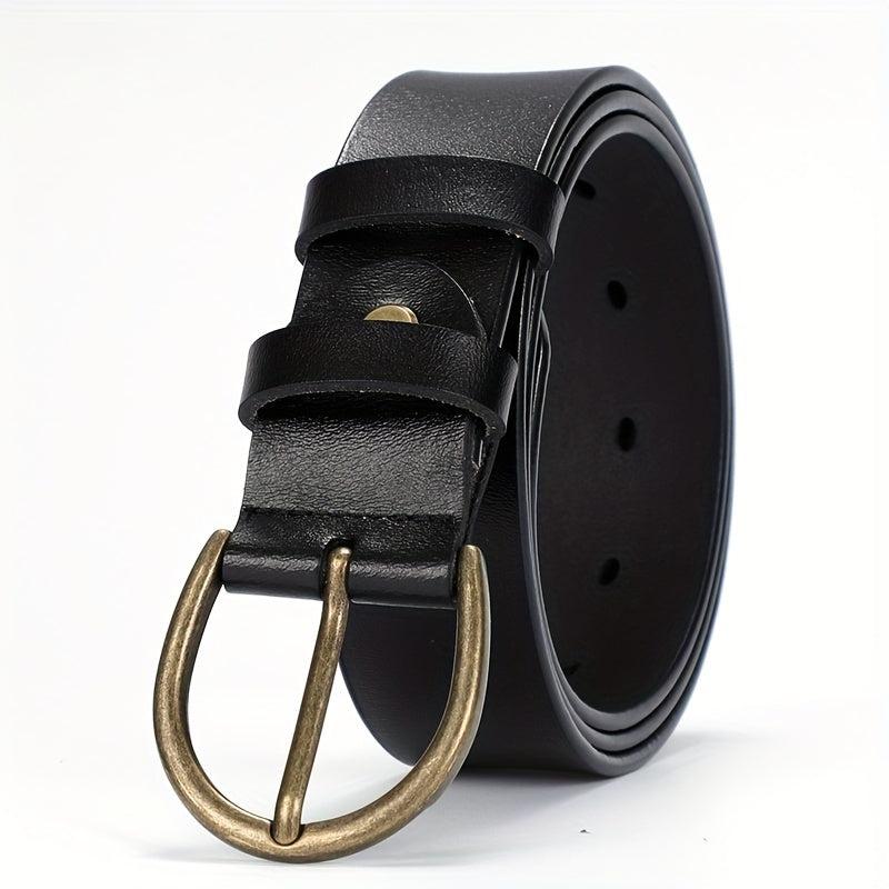  Men's Pin Buckle Jeans Leather Belt