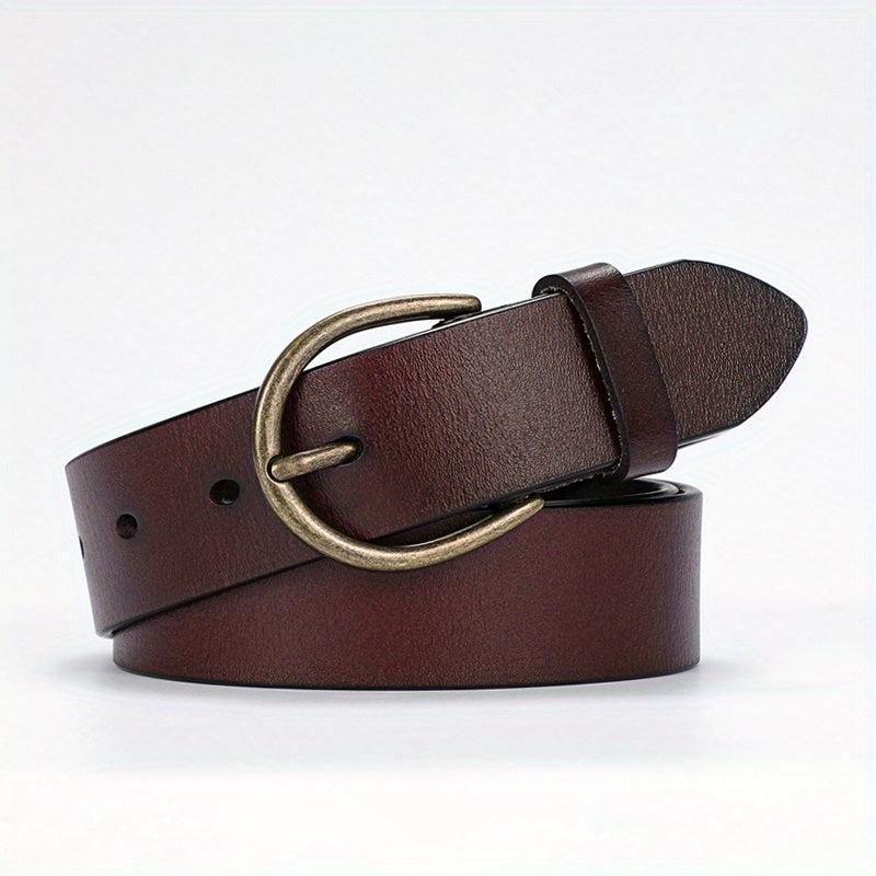  Men's Pin Buckle Jeans Leather Belt