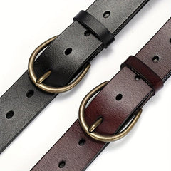 Men's Pin Buckle Jeans Leather Belt