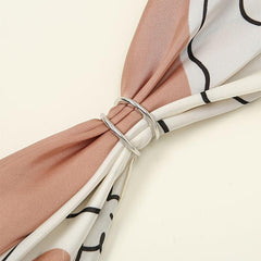 Oval Scarf Buckle Shawl Clip Clothing Brooches Wrap Holder Neckerchief