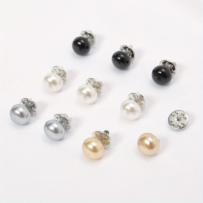 10pcs Scarf Pins Shirt Brooch Lapel Pins Women Hijab Clip Cardigan Sweater