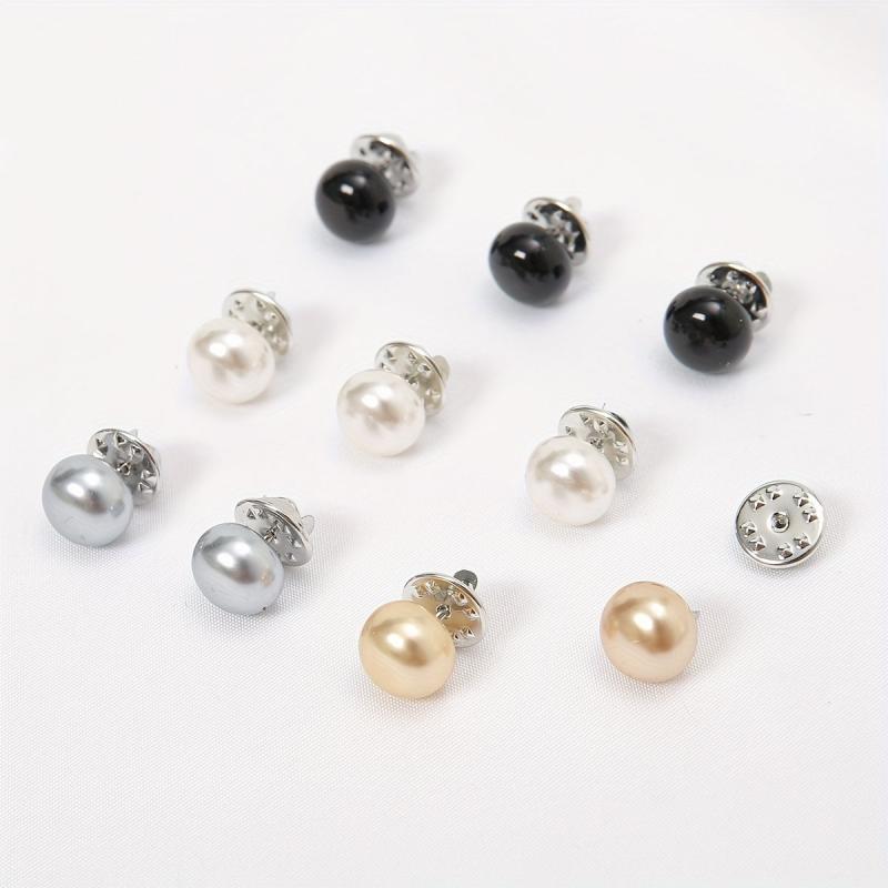 10pcs Scarf Pins Shirt Brooch Lapel Pins Women Hijab Clip Cardigan Sweater