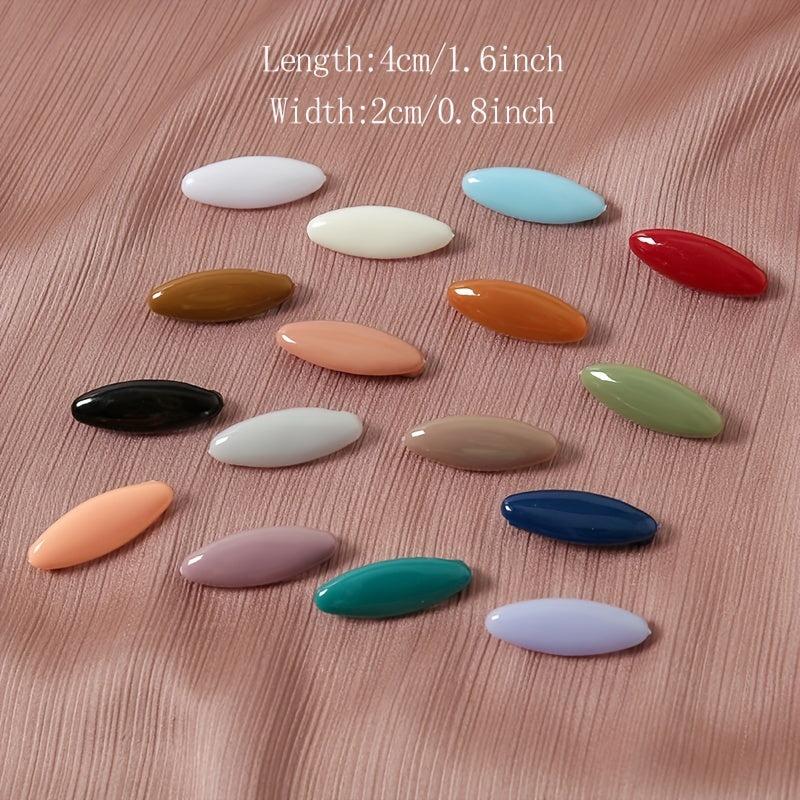 8pcs Candy Scarf Pin Plastic Safety Pins Set Brooch Shawl Clips Hijab