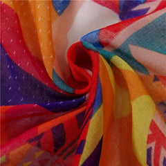 Ethnic Geometric Tassel Shawl Scarf Women's Retro Warm Scarf