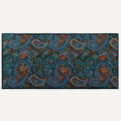 Paisley Print Satin Head Wrap Scarf Silk Large Shawl Hair Accessories