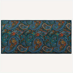 Paisley Print Satin Head Wrap Scarf Silk Large Shawl Hair Accessories