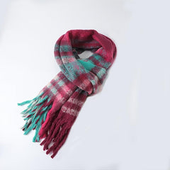 Long Thick Shawl Scarf Winter Tassel Warm Scarf for Men