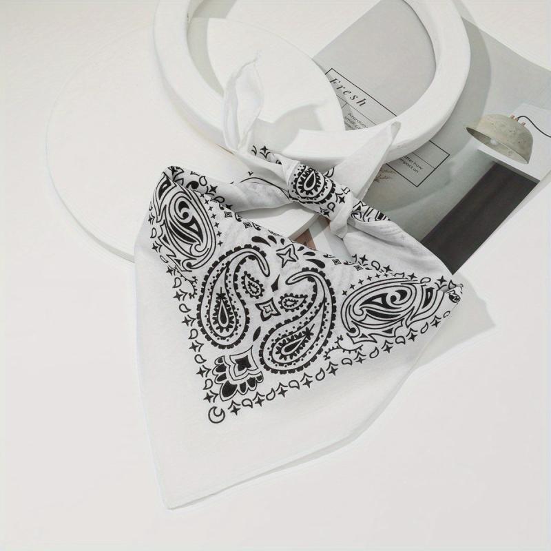 Paisley Print Bandana Hip hop Square Scarf Head Wraps Turban