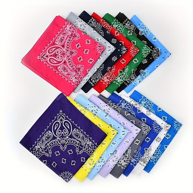 Paisley Print Bandana Hip hop Square Scarf Head Wraps Turban