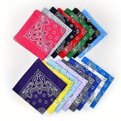 Paisley Print Bandana Hip hop Square Scarf Head Wraps Turban