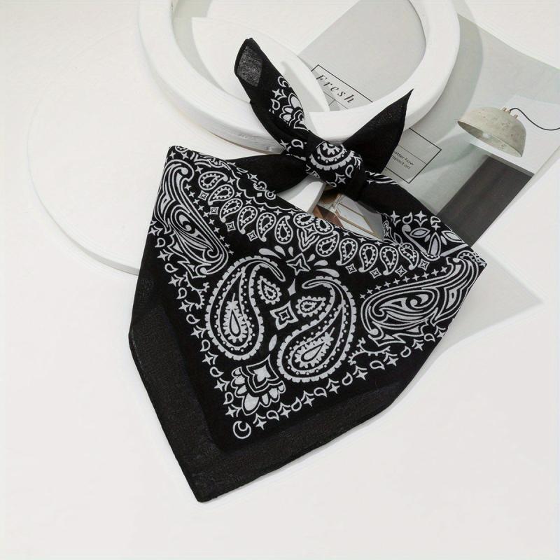 Paisley Print Bandana Hip hop Square Scarf Head Wraps Turban