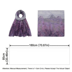 Geometric Line Print Lightweight Scarf for Vacation Sunscreen