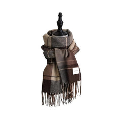 Warm Plaid Scarf Shawl for Women
