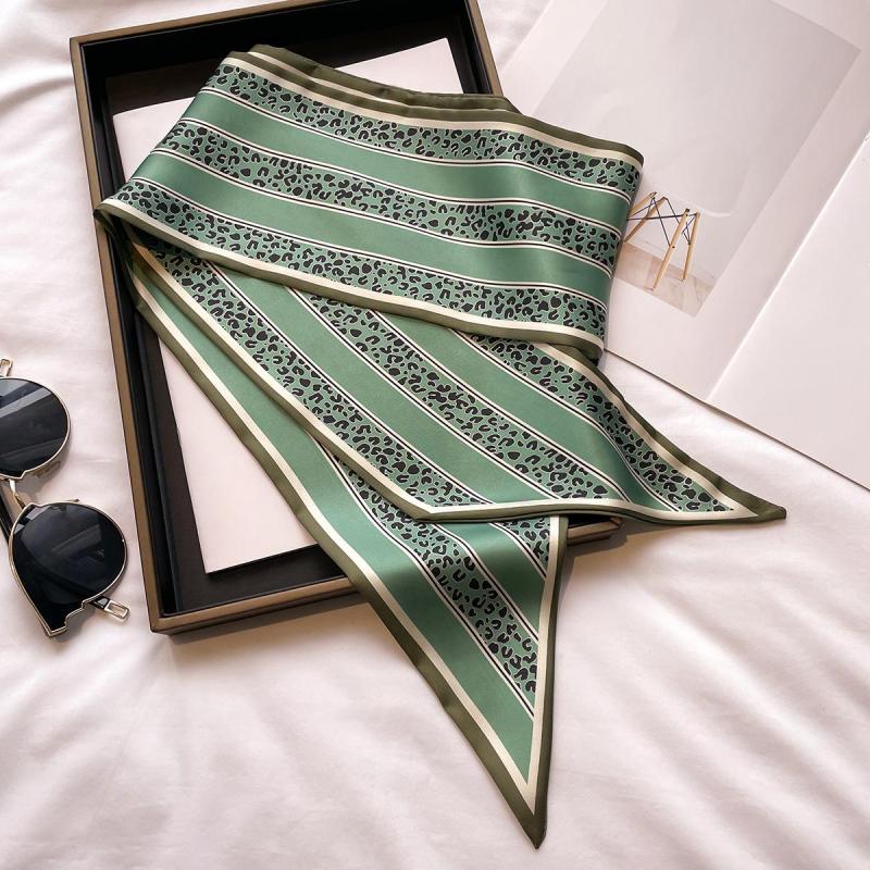 Printed Skinny Silk Twilly Scarf Neck Tie