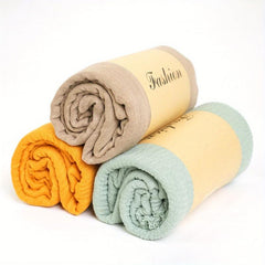 3pcs Set Pleated Tassel Hijab Solid Scarf Shawl Turban For Women