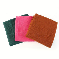 Candy Wrinkle Scarf Hijab Frayed Edge Casual Shawl Windproof Head Wrap