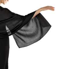 Satin Shawl Solid Thin Scarf Classic Silk Cape Evening Dresses Shawls Wraps