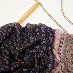 Ethnic Print Tassel Turban Scarf Retro Warm Shawl