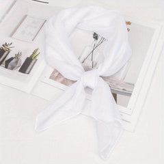 Plain Chiffon Neckerchief Bandana Shawl Scarf Head Wrap