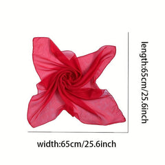 Plain Chiffon Neckerchief Bandana Shawl Scarf Head Wrap