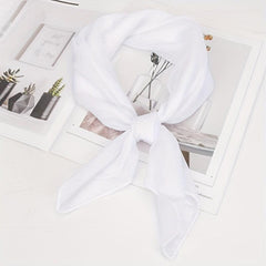 Plain Chiffon Neckerchief Bandana Shawl Scarf Head Wrap