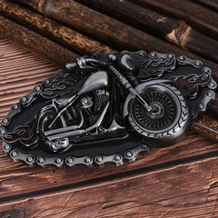 Motorcycle Denim Alloy Belt Buckle Vintage Style