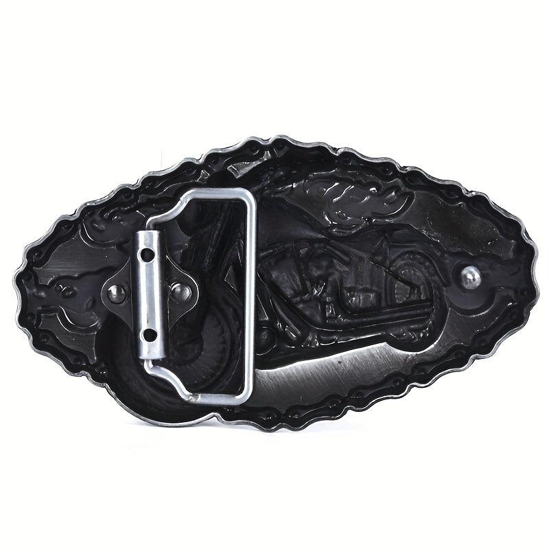 Motorcycle Denim Alloy Belt Buckle Vintage Style