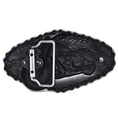 Motorcycle Denim Alloy Belt Buckle Vintage Style