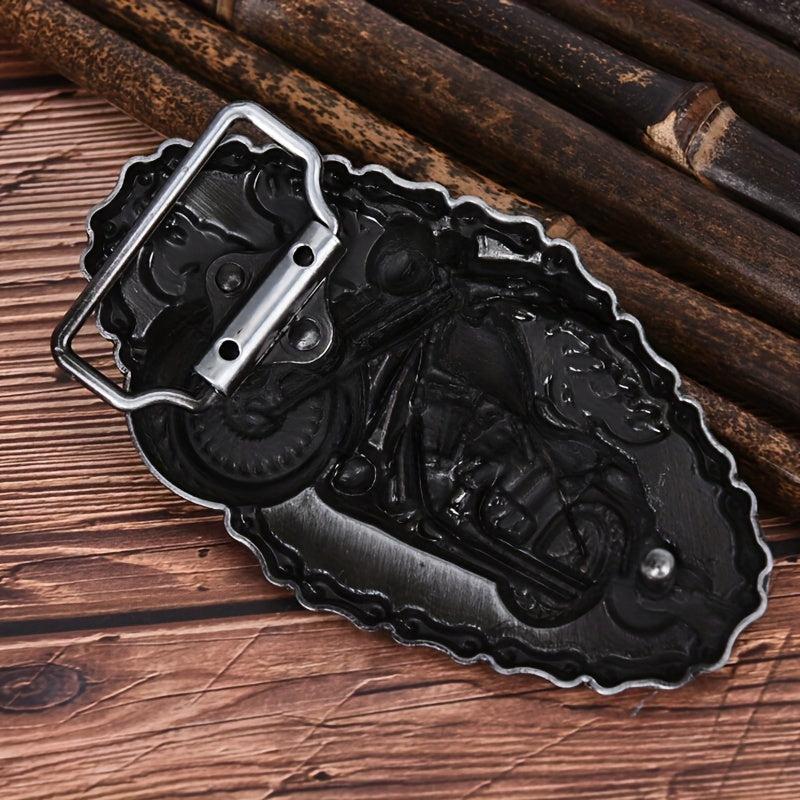 Motorcycle Denim Alloy Belt Buckle Vintage Style