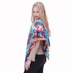 Graphic Tree Bandana Silk Tube Top Casual Shawl Scarf Wrap