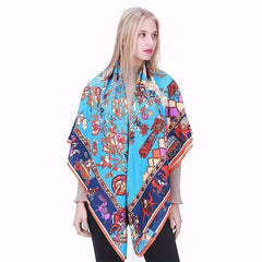 Graphic Tree Bandana Silk Tube Top Casual Shawl Scarf Wrap
