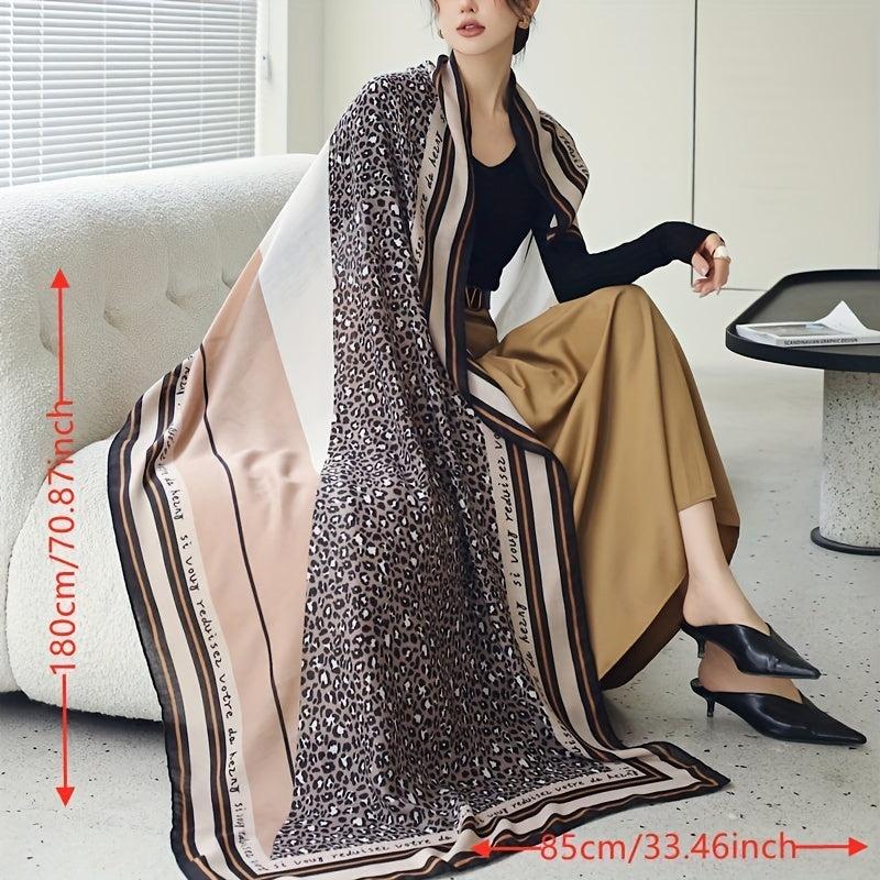 Mature Warm Long Scarf Windproof Decorative Shawl