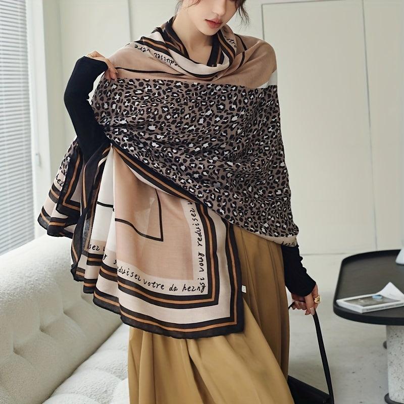 Mature Warm Long Scarf Windproof Decorative Shawl