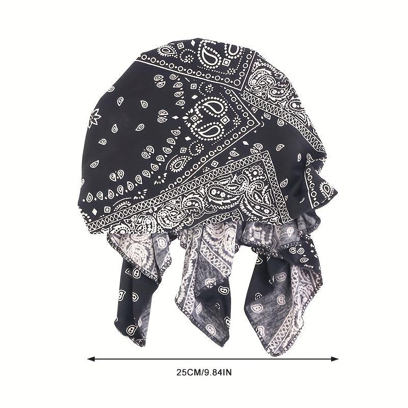 Paisley Print Turban Breathable Bandana Vintage Head Wrap