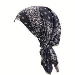 Paisley Print Turban Breathable Bandana Vintage Head Wrap