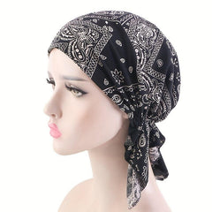 Paisley Print Turban Breathable Bandana Vintage Head Wrap