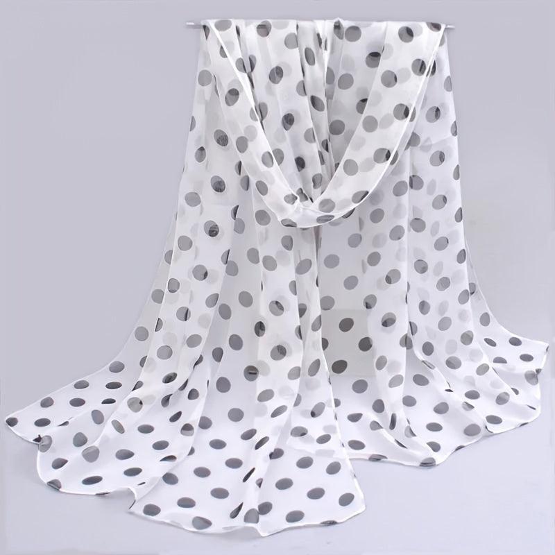 Colorful Polka Dot Scarf Casual Shawl Head Wrap Beach Hijab