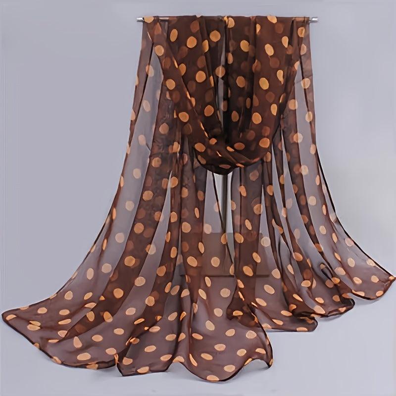 Colorful Polka Dot Scarf Casual Shawl Head Wrap Beach Hijab