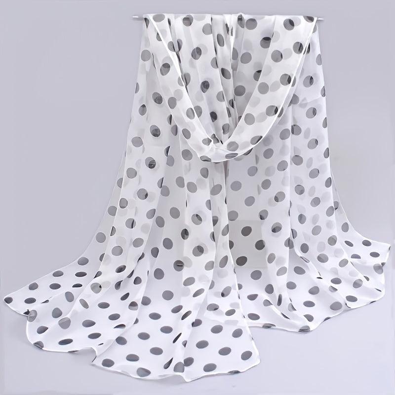 Colorful Polka Dot Scarf Casual Shawl Head Wrap Beach Hijab