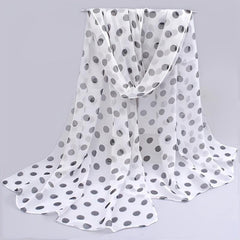 Colorful Polka Dot Scarf Casual Shawl Head Wrap Beach Hijab