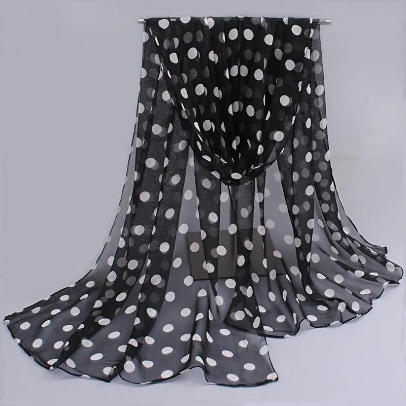 Colorful Polka Dot Scarf Casual Shawl Head Wrap Beach Hijab